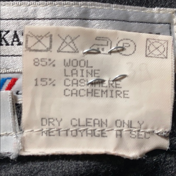 VINTAGE Bernard Zins Kashmir & Wool Skirt - Picture 8 of 8